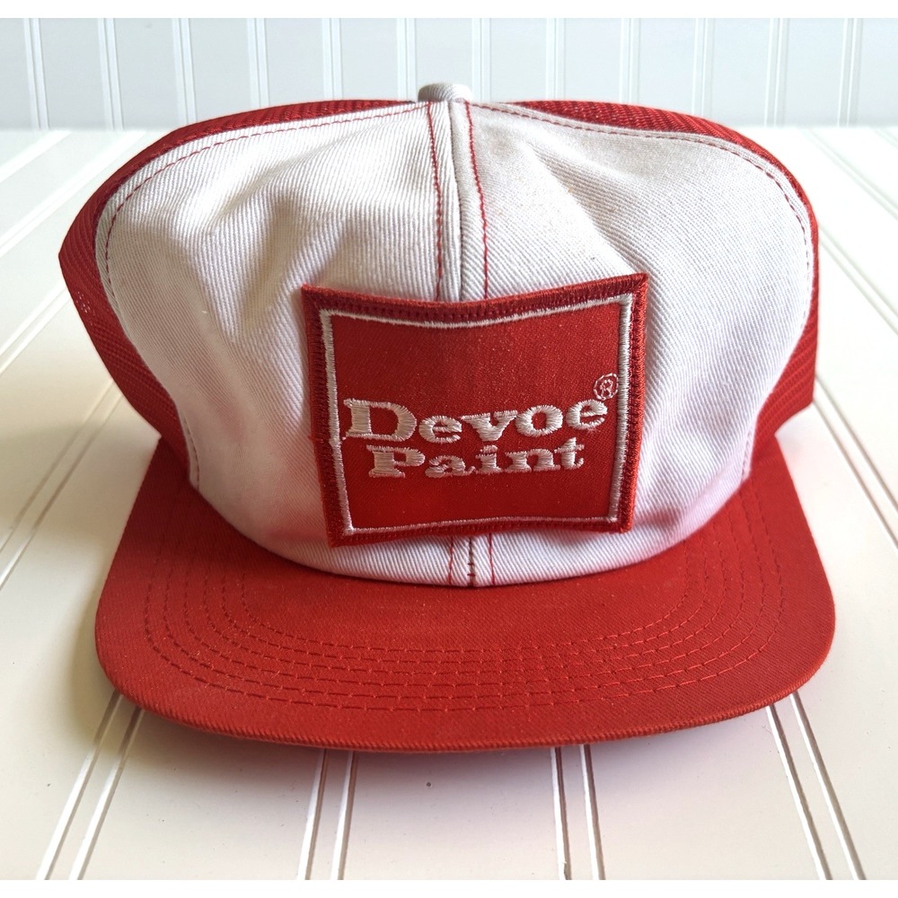 vintage Devoe Paint trucker painters hat cap baseball mesh‎ snapback One Size